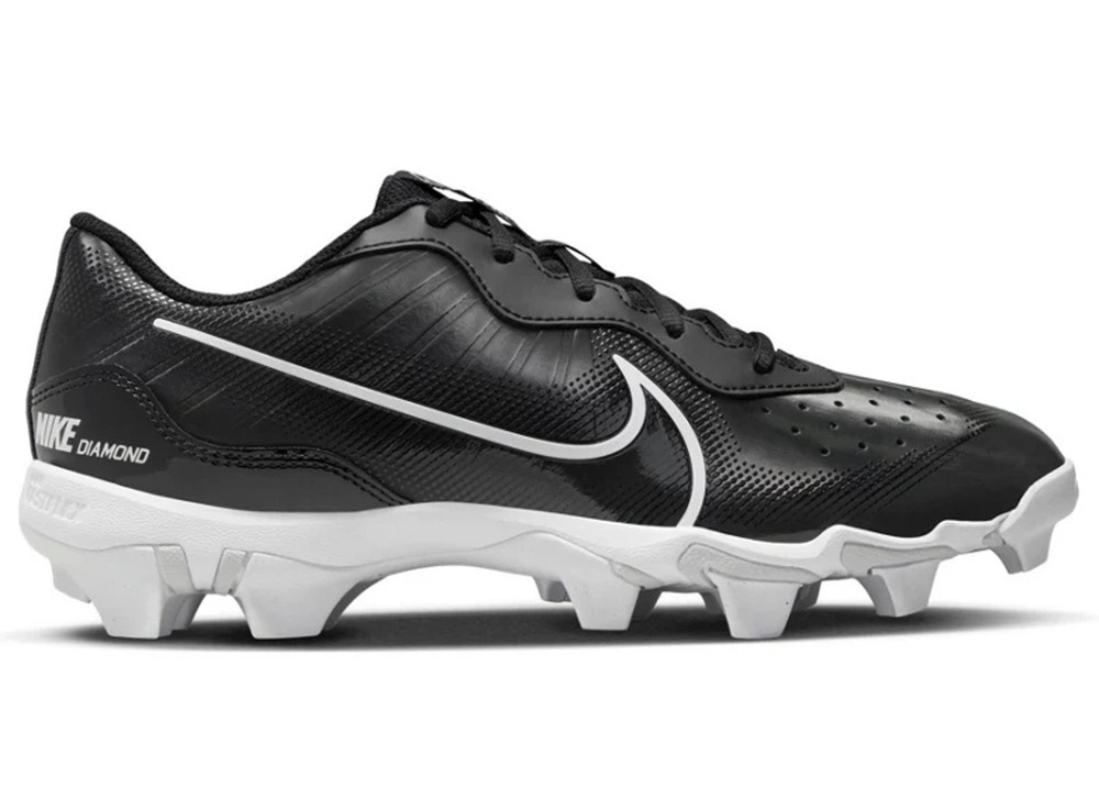 Nike Mens Alpha Huarache 4 Keystone Baseball Cleats US 12 Black White EUC
